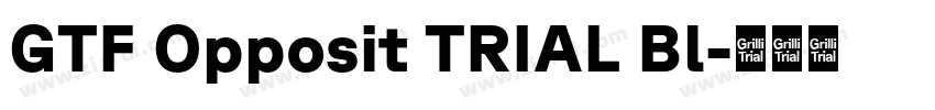 GTF Opposit TRIAL Bl字体转换